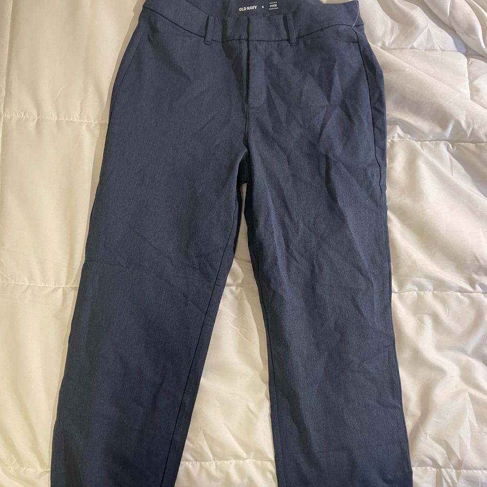 Navy high waisted pixie pants